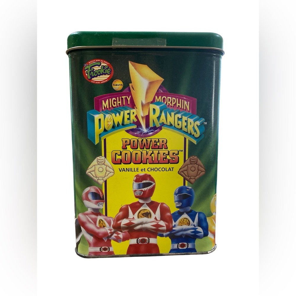 VINTAGE Mighty Morphin Power Rangers Cookie Tin